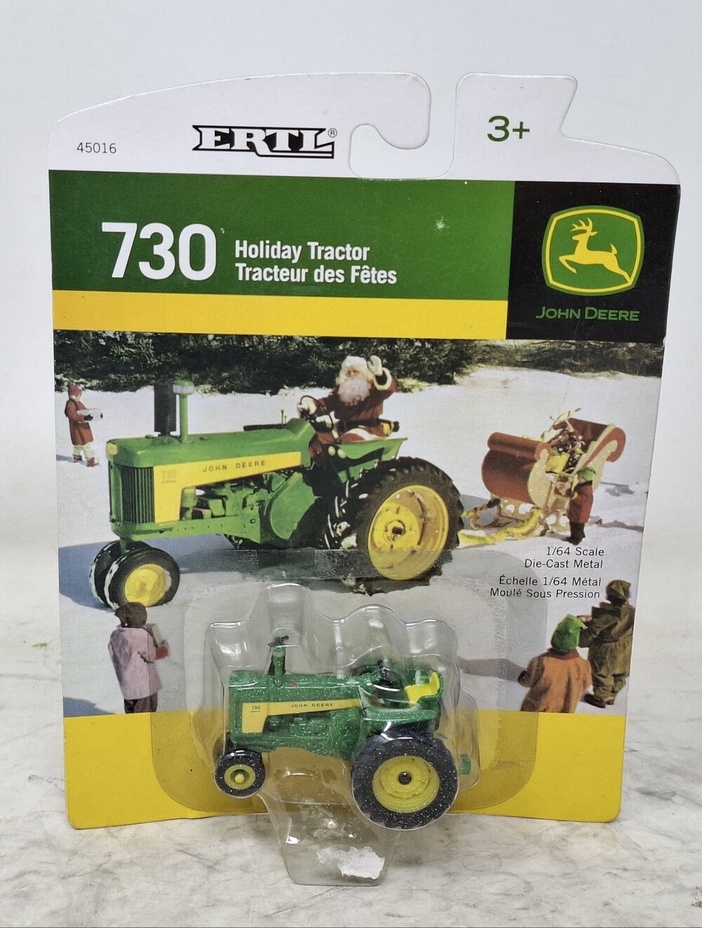 1/64 john deere 730 toy tractor - Holiday Edition